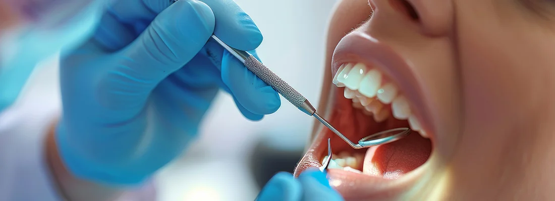 Dentist using digital X-rays for modern diagnostics