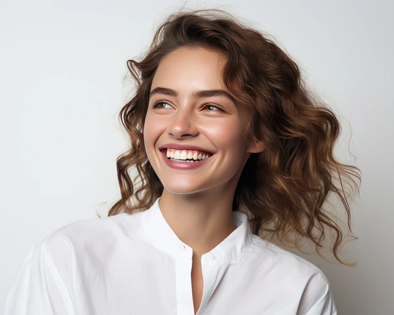 Patient receiving professional teeth whitening treatment in Deerfield Beach dental office